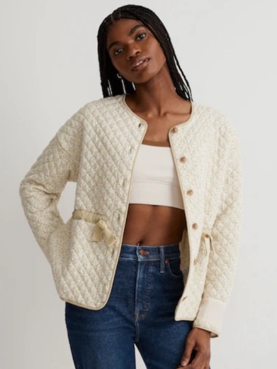 Madewell Jackets & Blazers - Madewell Quilted Jacquard Jacket in Daisy Blooms